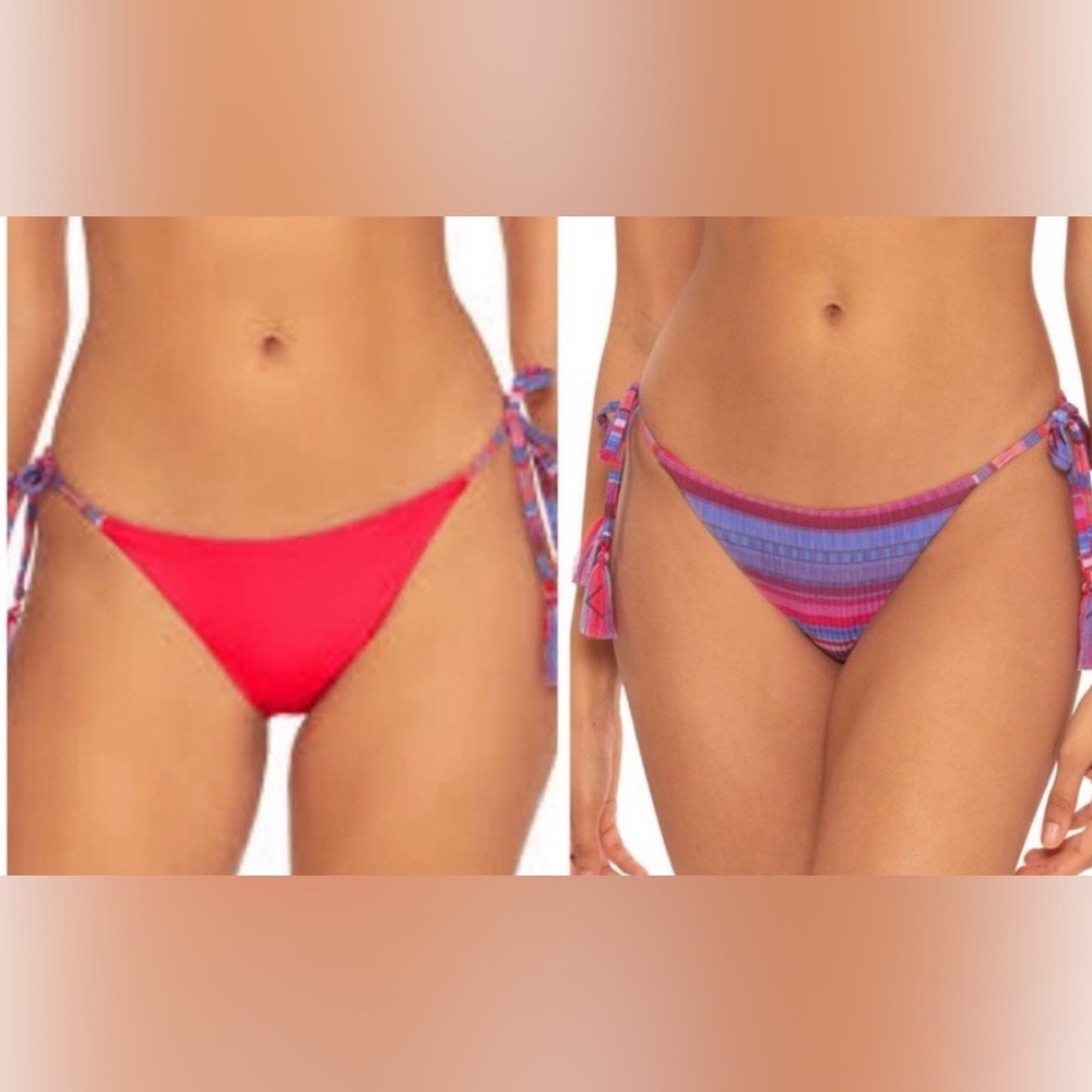Becca reversible swim bottoms. Size XS